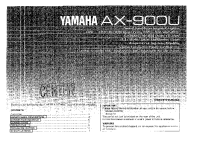 Yamaha AX-900-U-Owners-Manual